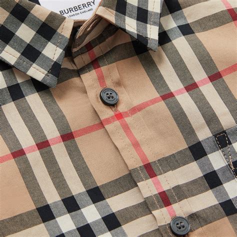 burberry vintage check cotton shirt|check cotton poplin shirt.